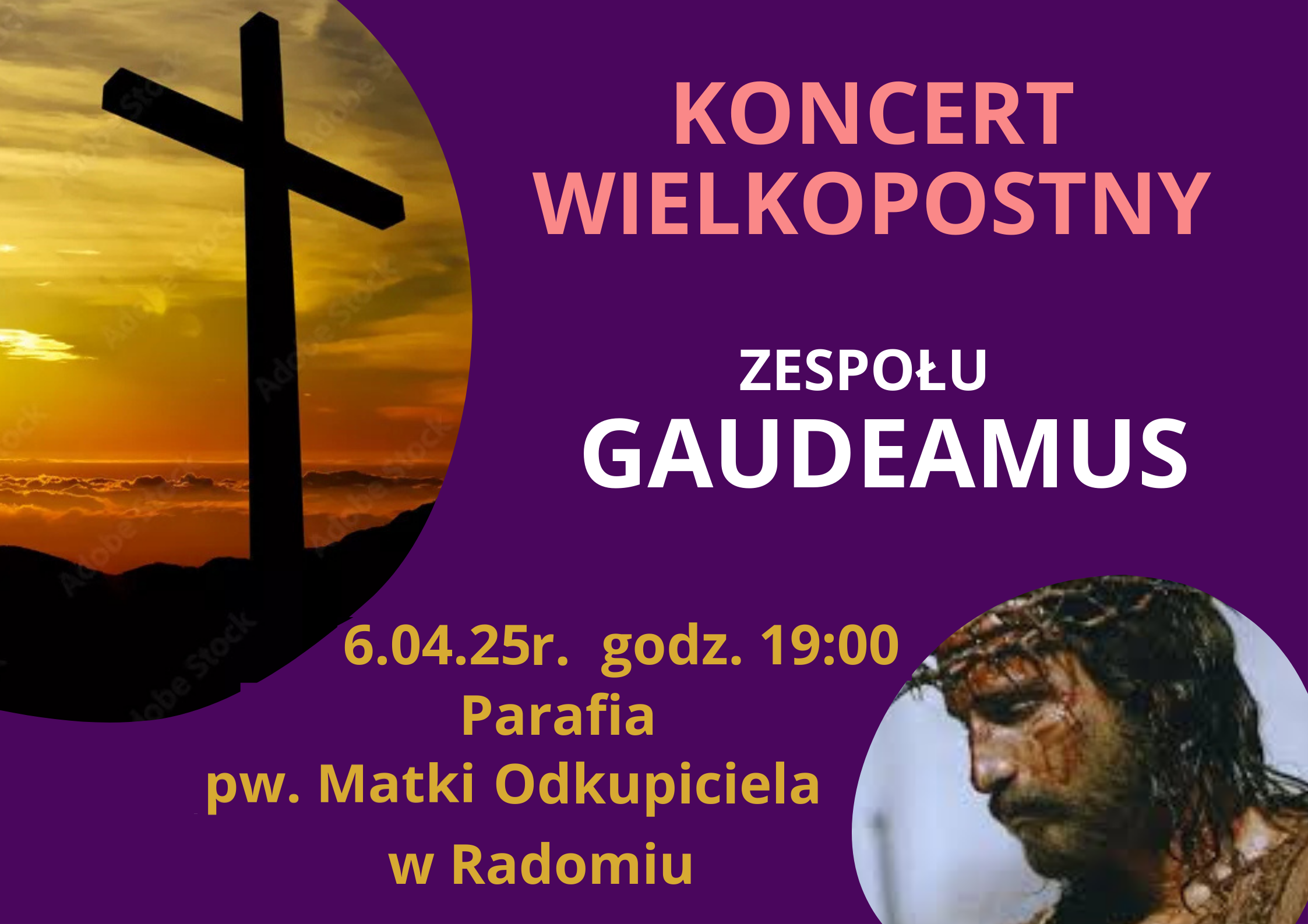Plakat  o koncercie zespołu.